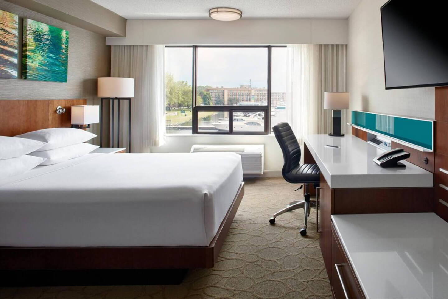 Example Room at the pet-friendly Delta Hotels by Marriott Kingston Waterfront