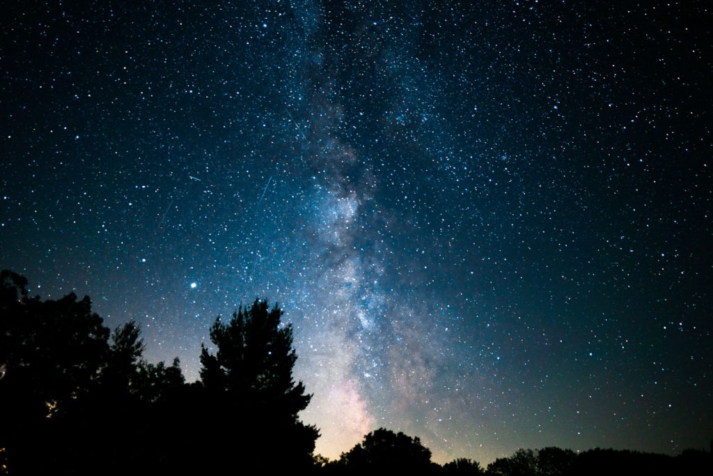 Night Sky with Trees in foreground taken at Torrance Barrens Dark Sky Preserve. PC: White.Rainforest ∙ 易雨白林. from unsplash
