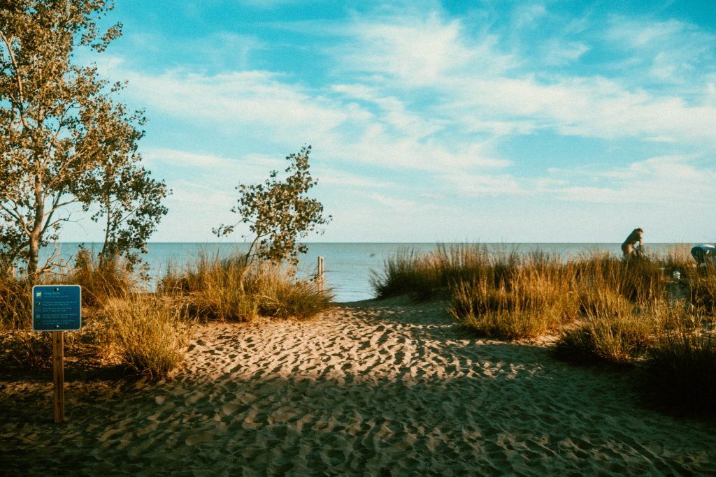 Long Point Provincial Park - Entrance to the nearby off-leash dog beach