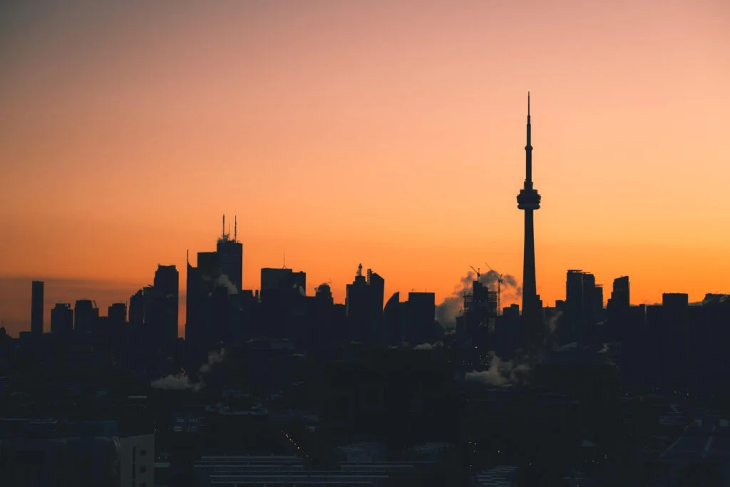 Toronto city skyline during a sunset - photo by