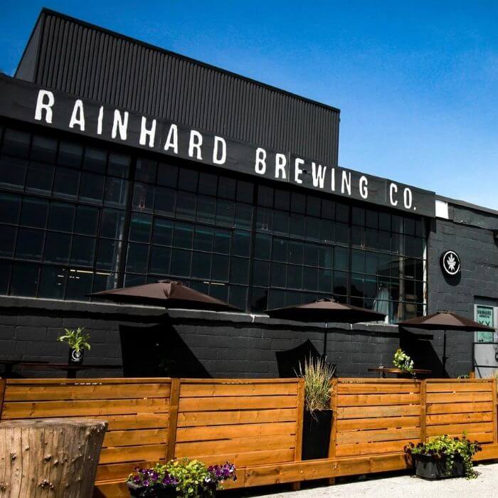 Exterior and Patio of Rainhard Brewing Co